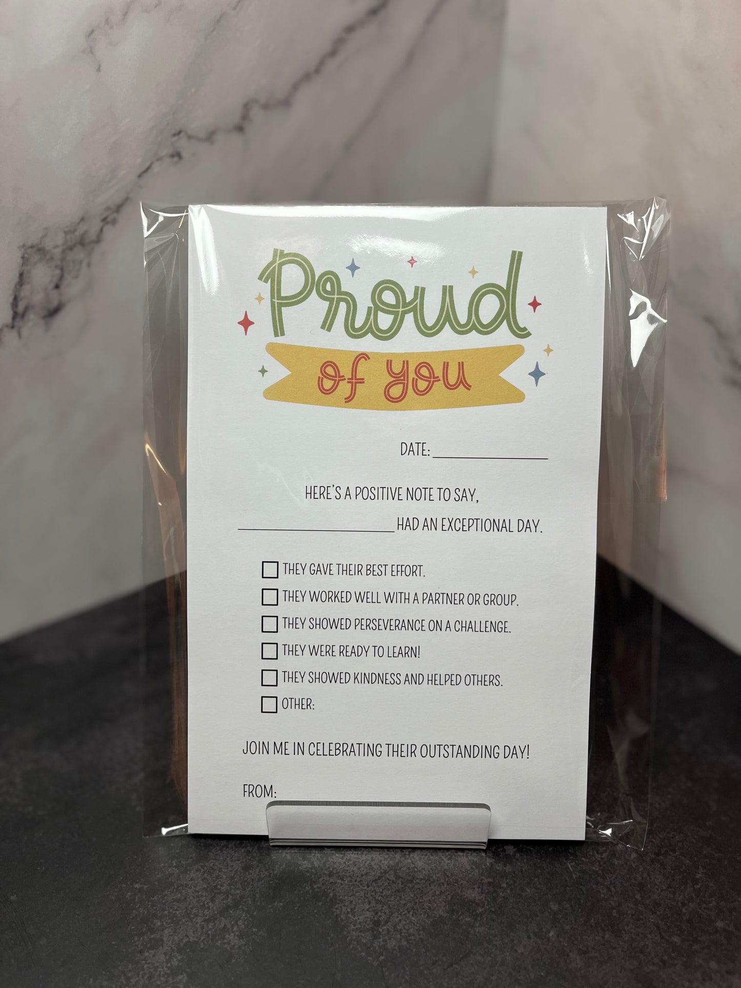 "Proud of You" Notepad