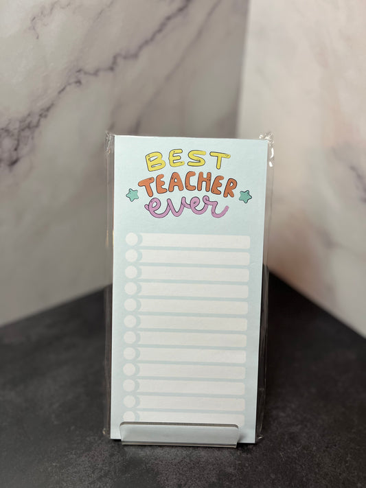 Best Teacher Ever Notepad
