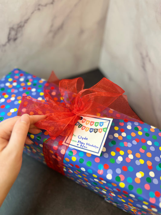 Polka Dot Wrapping Paper Roll