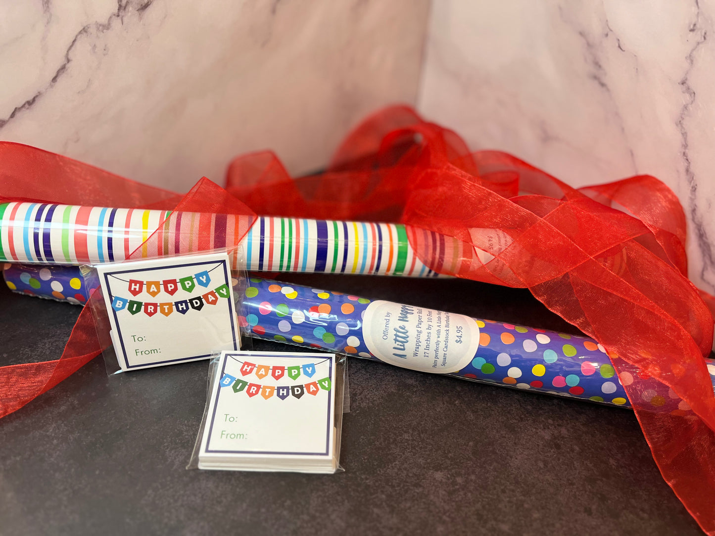 Polka Dot Wrapping Paper Roll