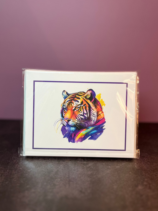 Tiger Folded Stationery Set I
