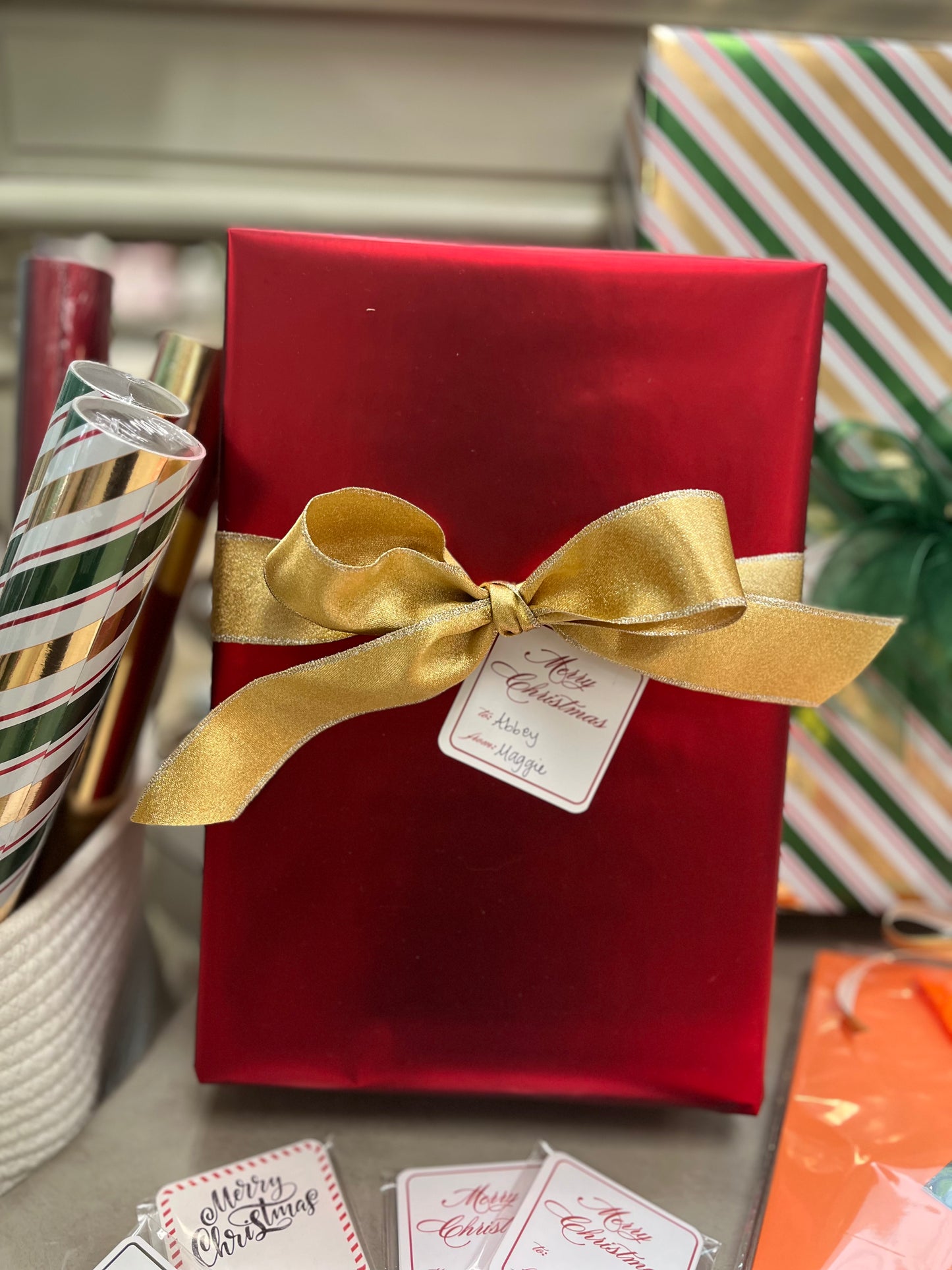 Matte Solid Red Wrapping Paper Roll 30" x 10'