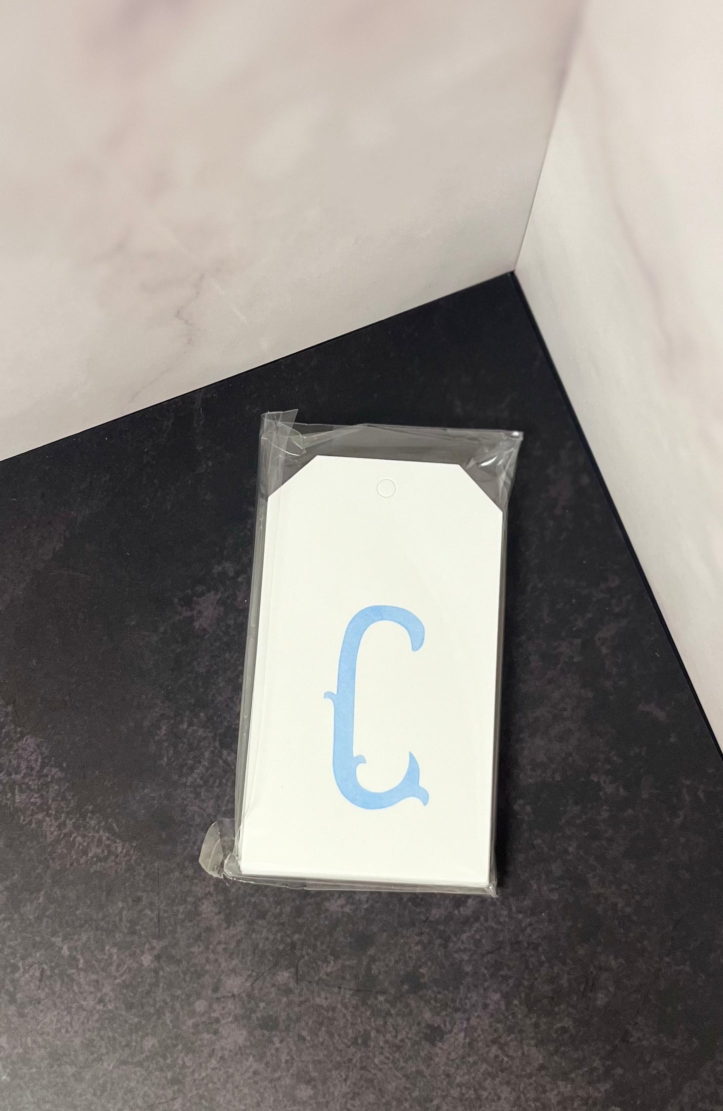 C Initial Hang Tags