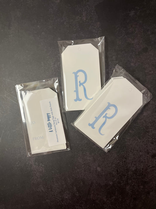 R Initial Hang Tags