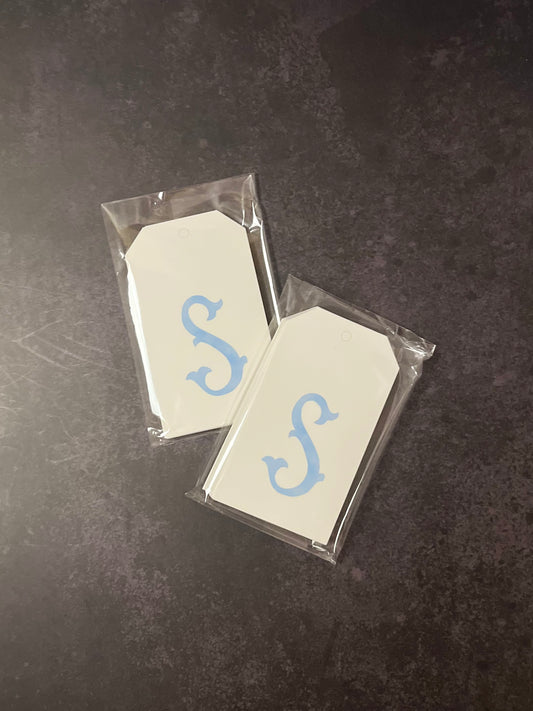 S Initial Hang Tags