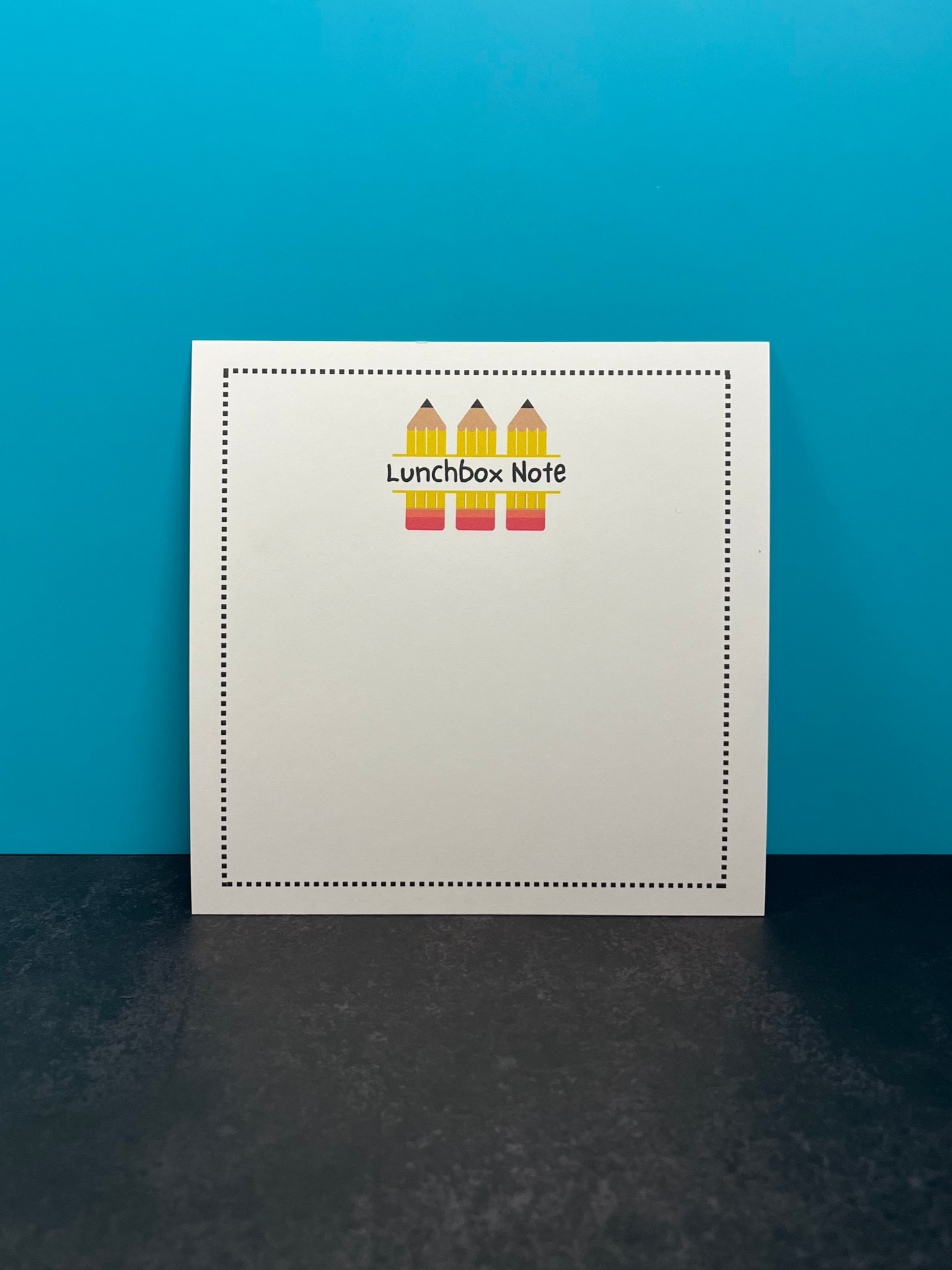 Lunchbox Note with Pencils - Happy Note