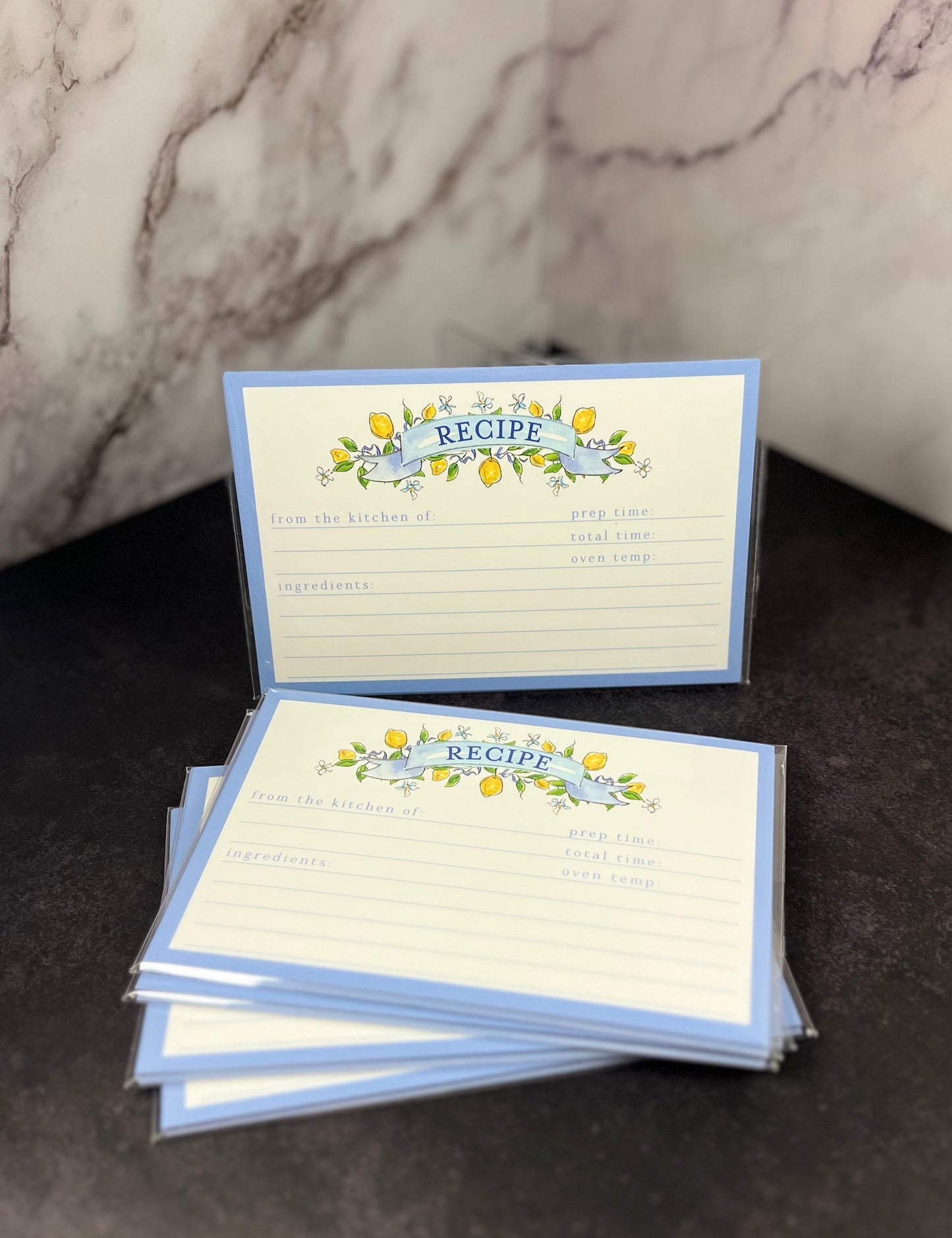 Handpainted Recipe Cards
