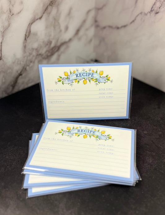 Handpainted Recipe Cards