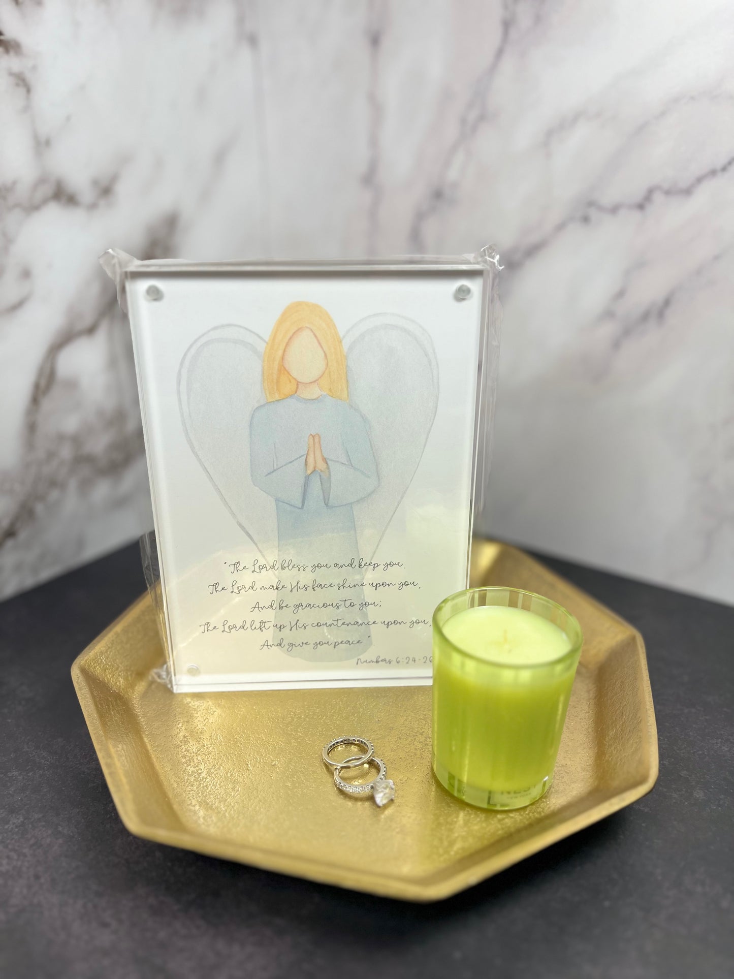 Octagonal Serving Tray 9.25"