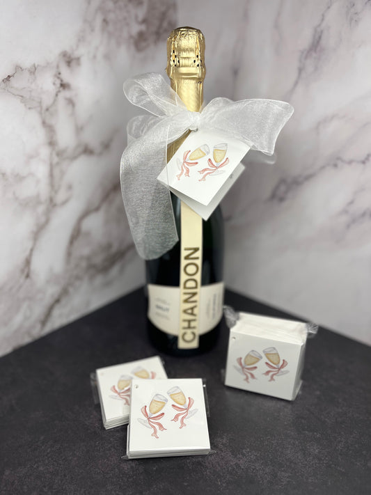 Champagne Folded Hang Tags