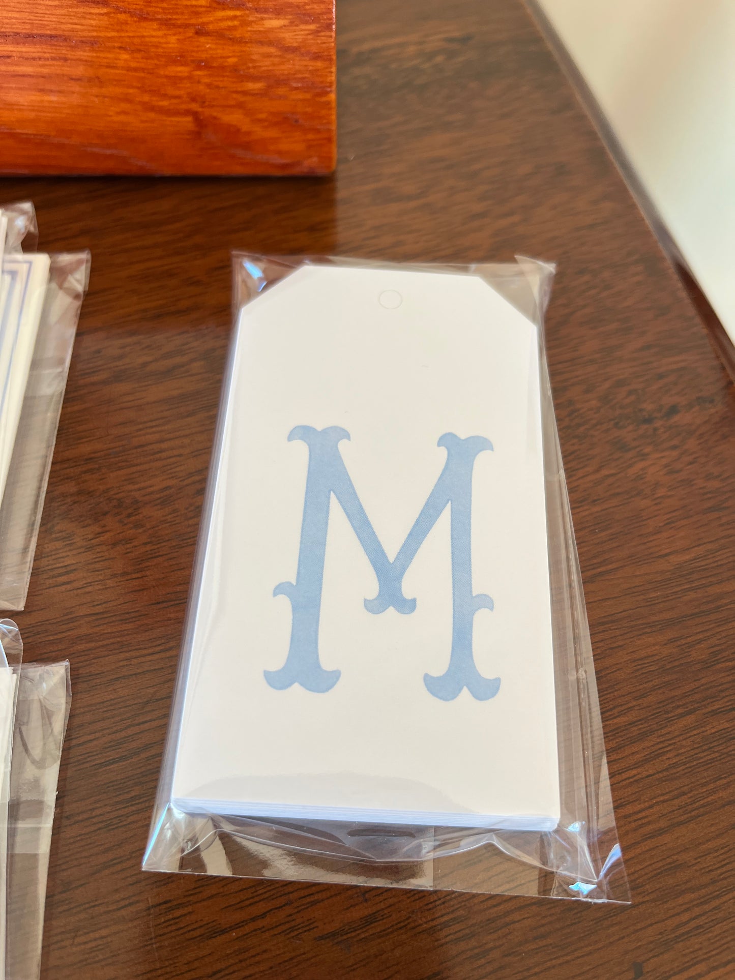 M Initial Hang Tags
