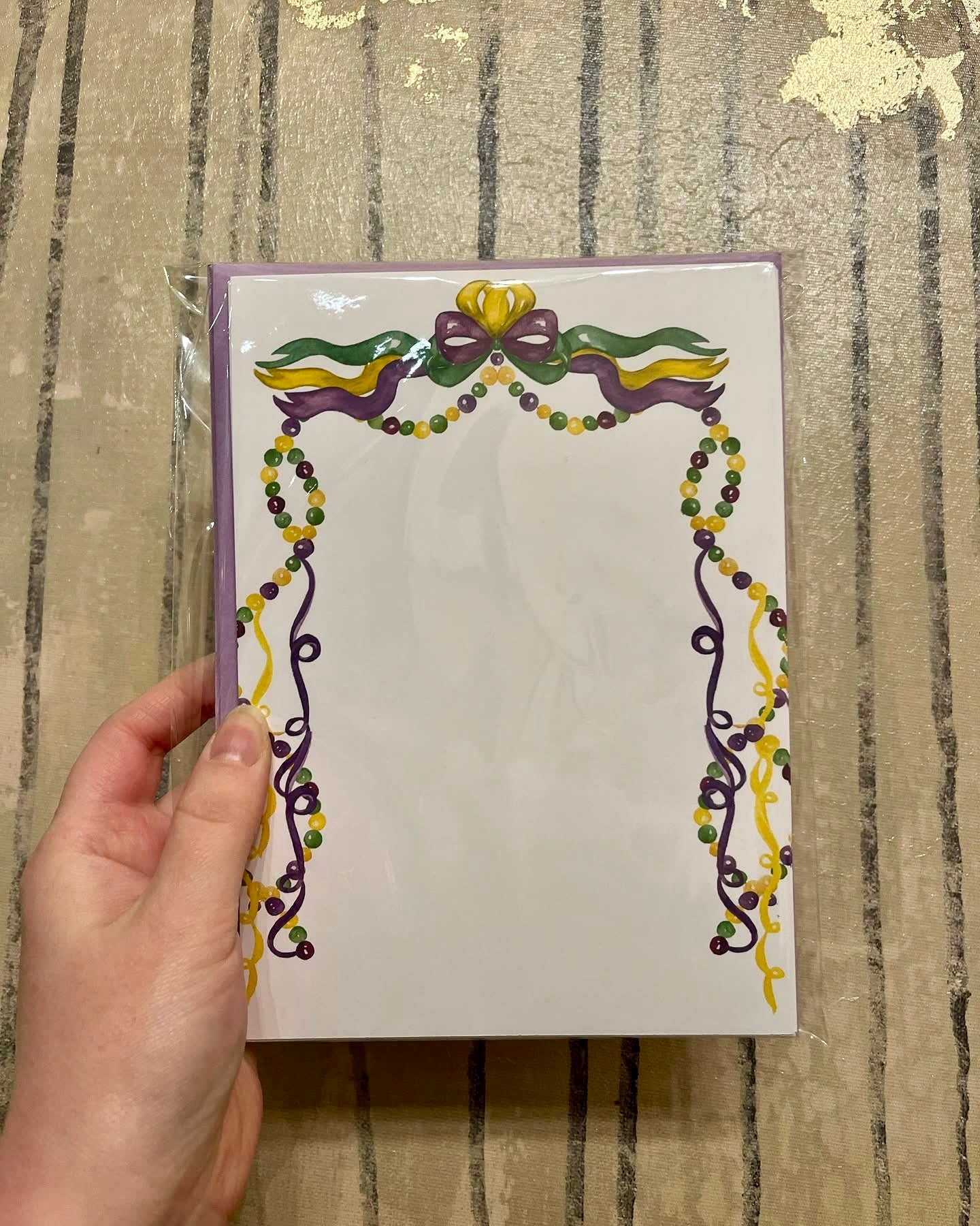 Mardi Gras Stationery Set
