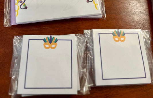 Mardi Gras Mask Sticky Notes