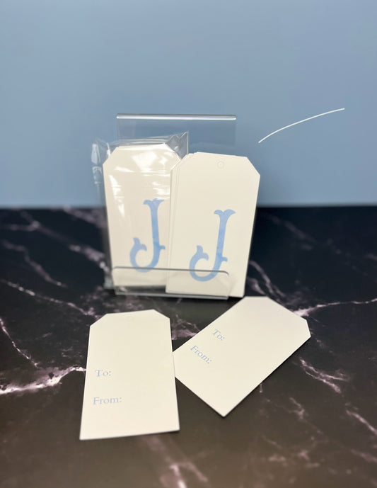 J Initial Hang Tags