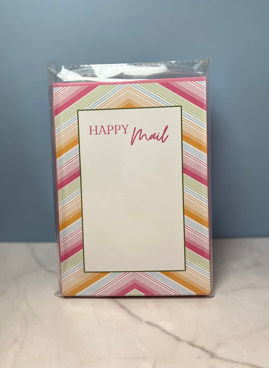 Happy Mail Stationery I with Matching Envelopes - Set of 25