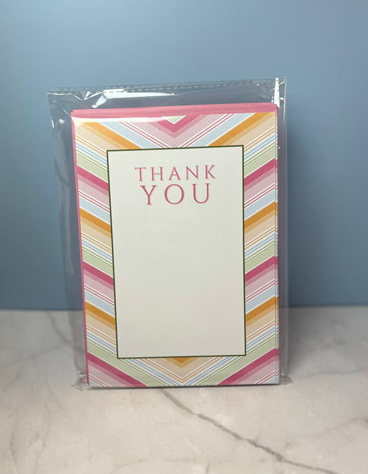 Thank You Stationery with Matching Envelopes - Set of 25