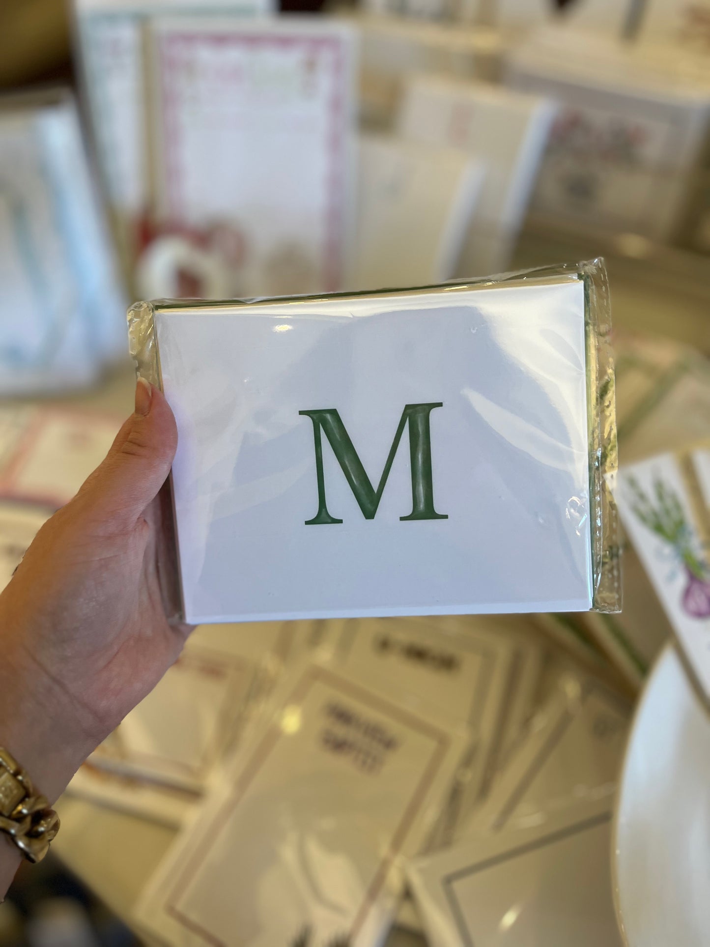 Folded Initial Stationery