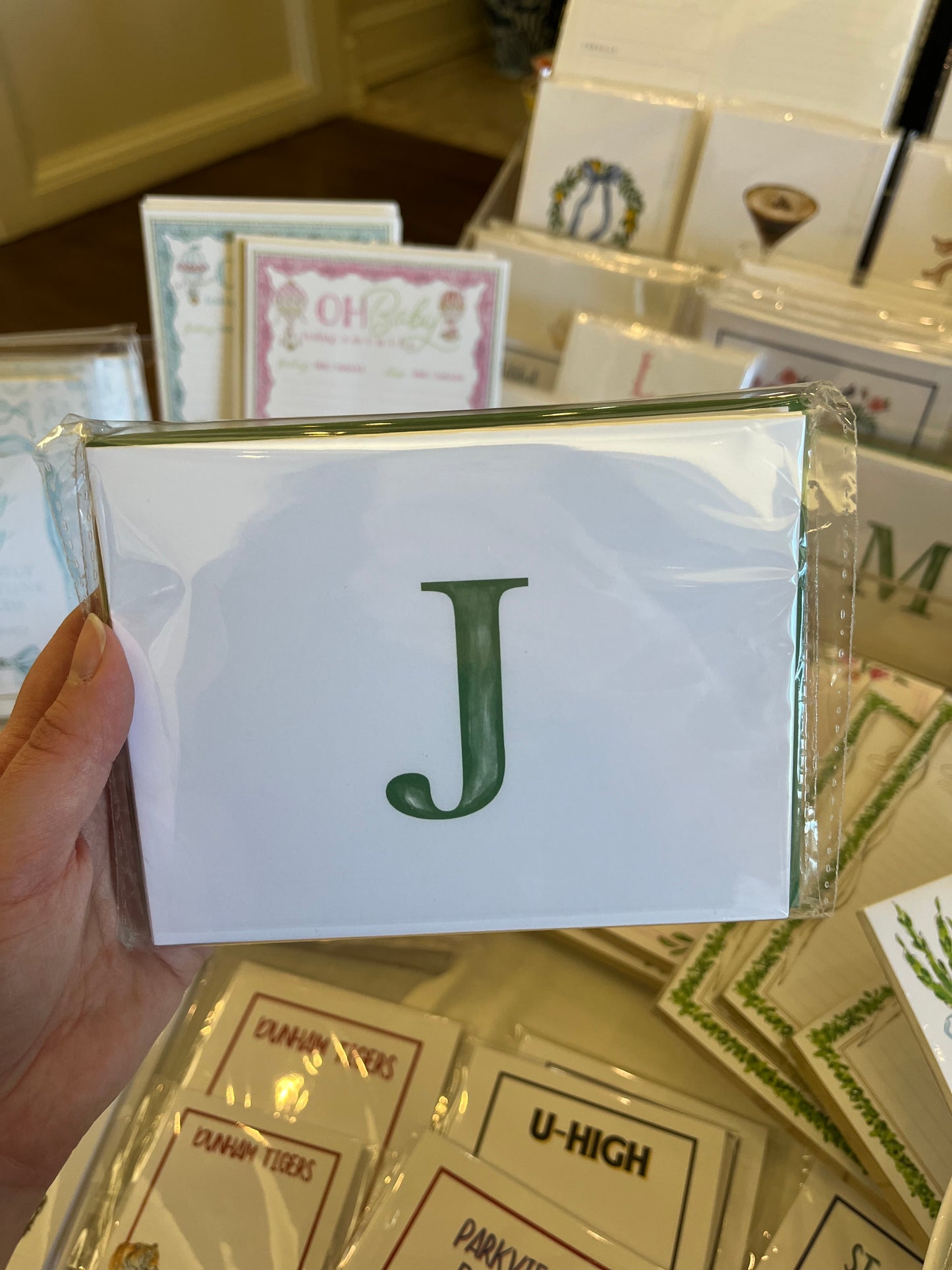 Folded Initial Stationery