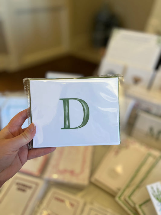 Folded Initial Stationery