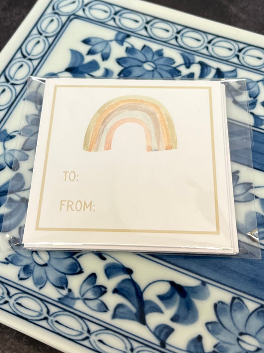 Rainbow Card Stock Gift Tags
