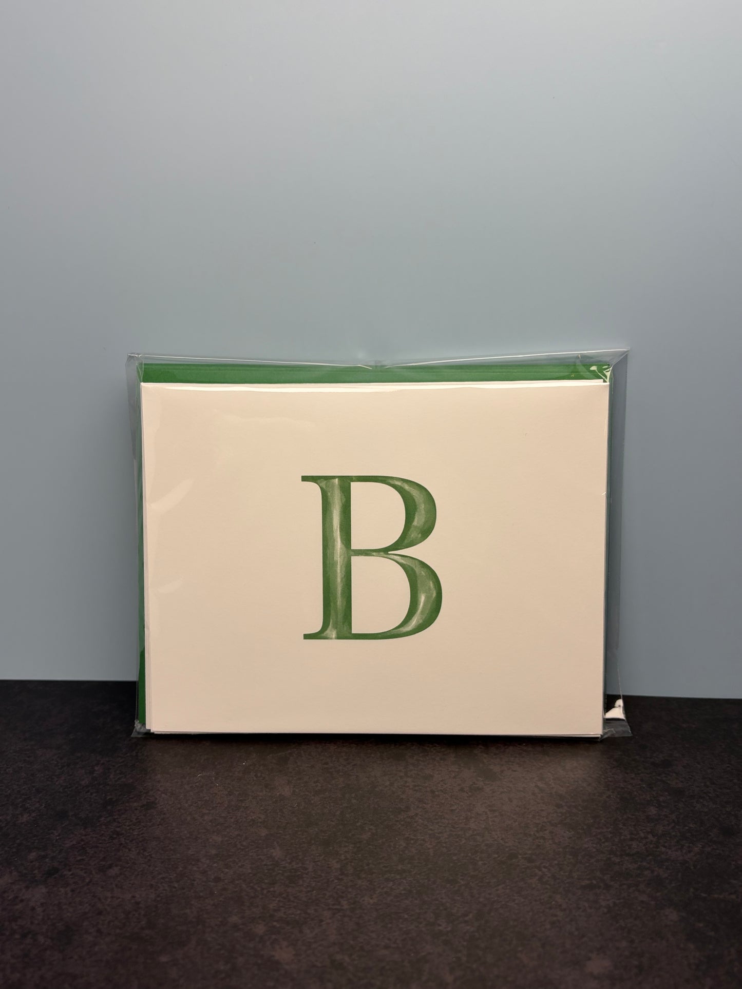 Folded Initial Stationery