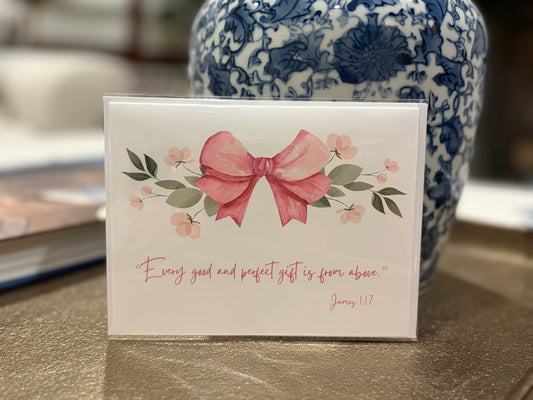 Baby Girl Good and Perfect Gift Greeting Card
