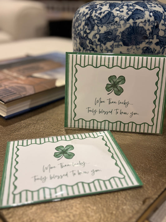 Not Lucky, Blessed Greeting Card
