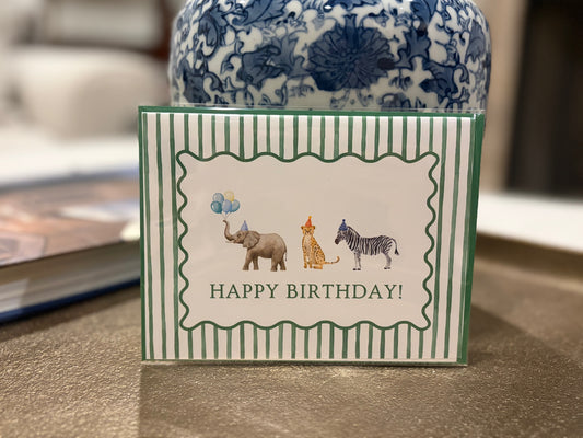 Wild Birthday Party Greeting Card