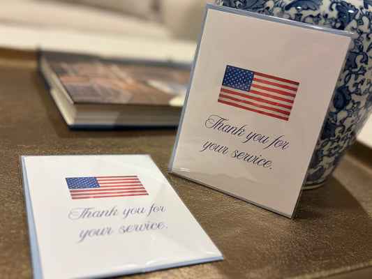 Thank You for your Service Greeting Card