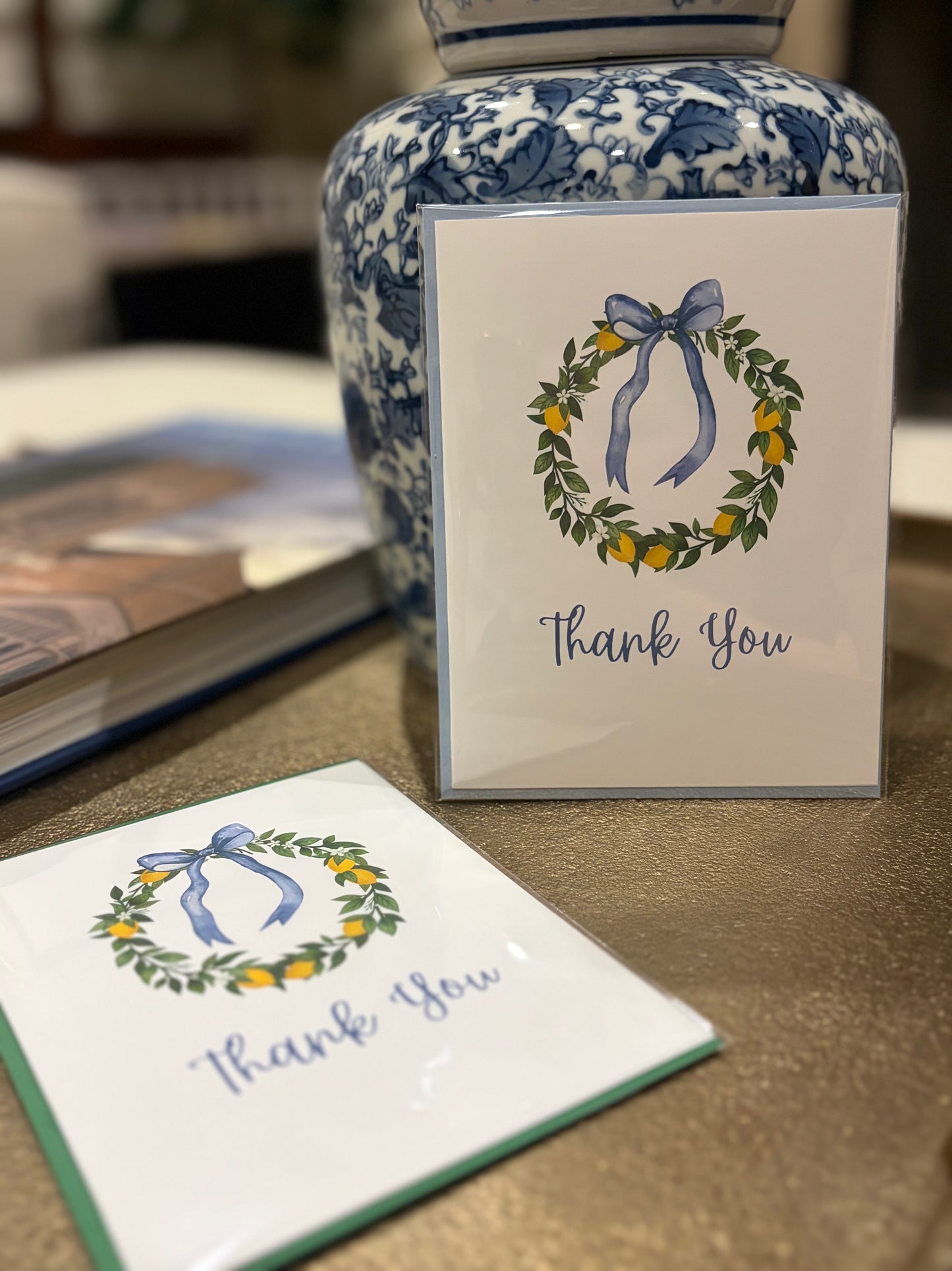 “Thank You” Lemon Greeting Card