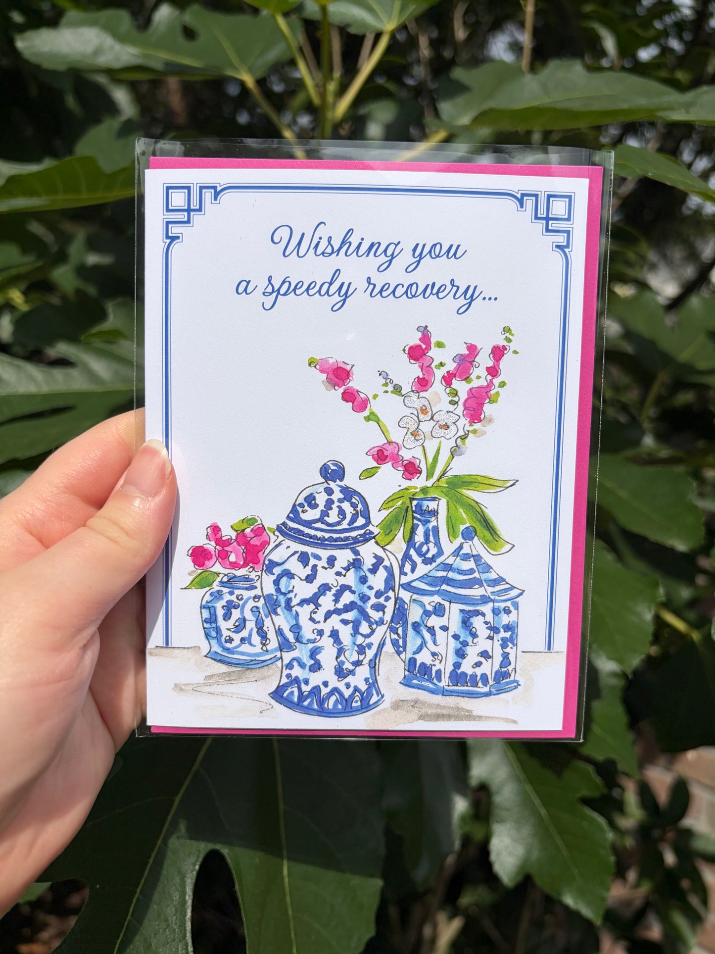 "Wishing You a Speedy Recovery" Small, Folded Greeting Card