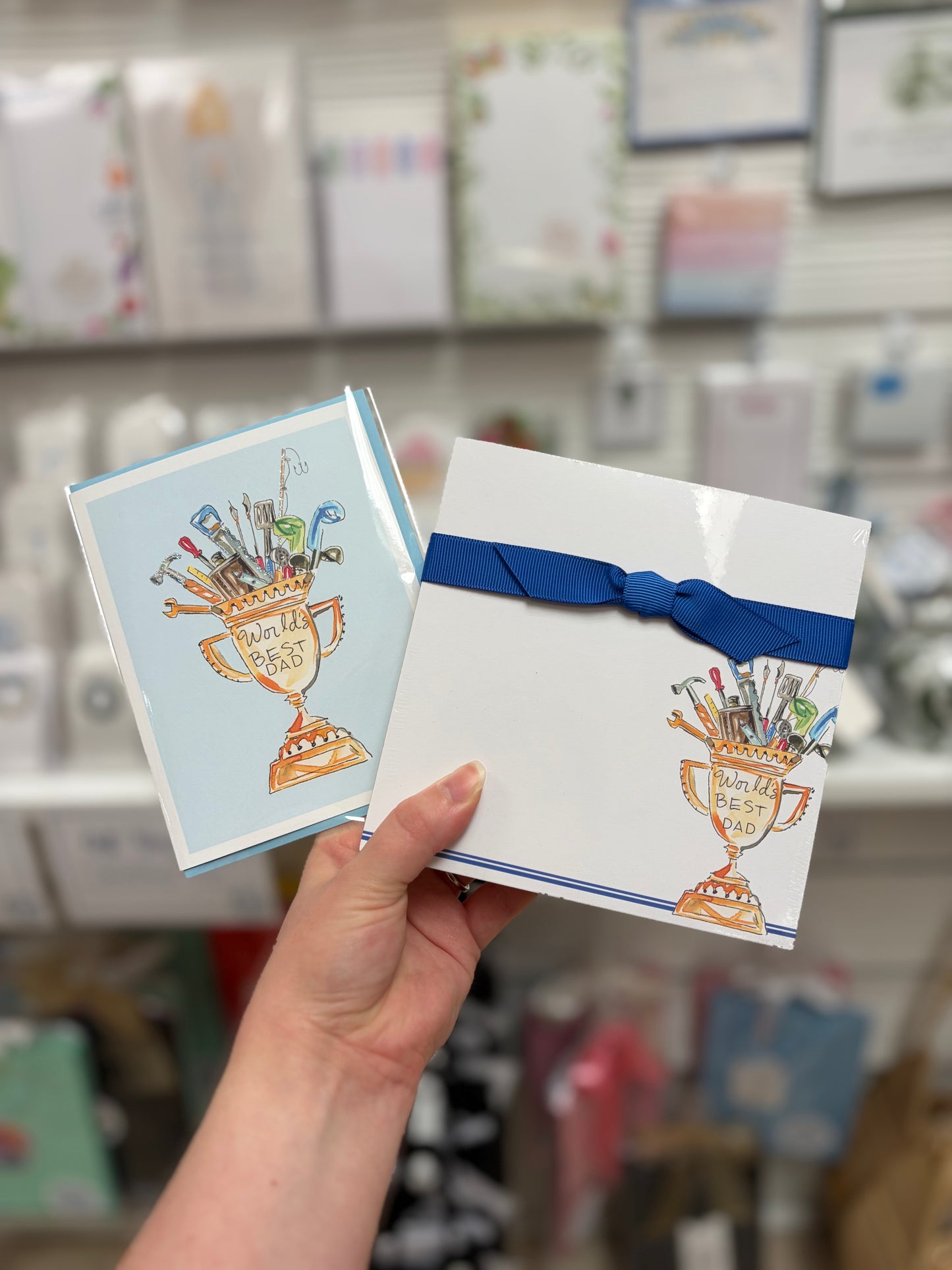 "World's Best Dad" Loving Cup with Dad Stuff Greeting Card