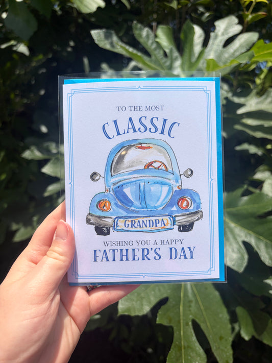 "To The Most Classic Grandpa" Father's Day Greeting Card
