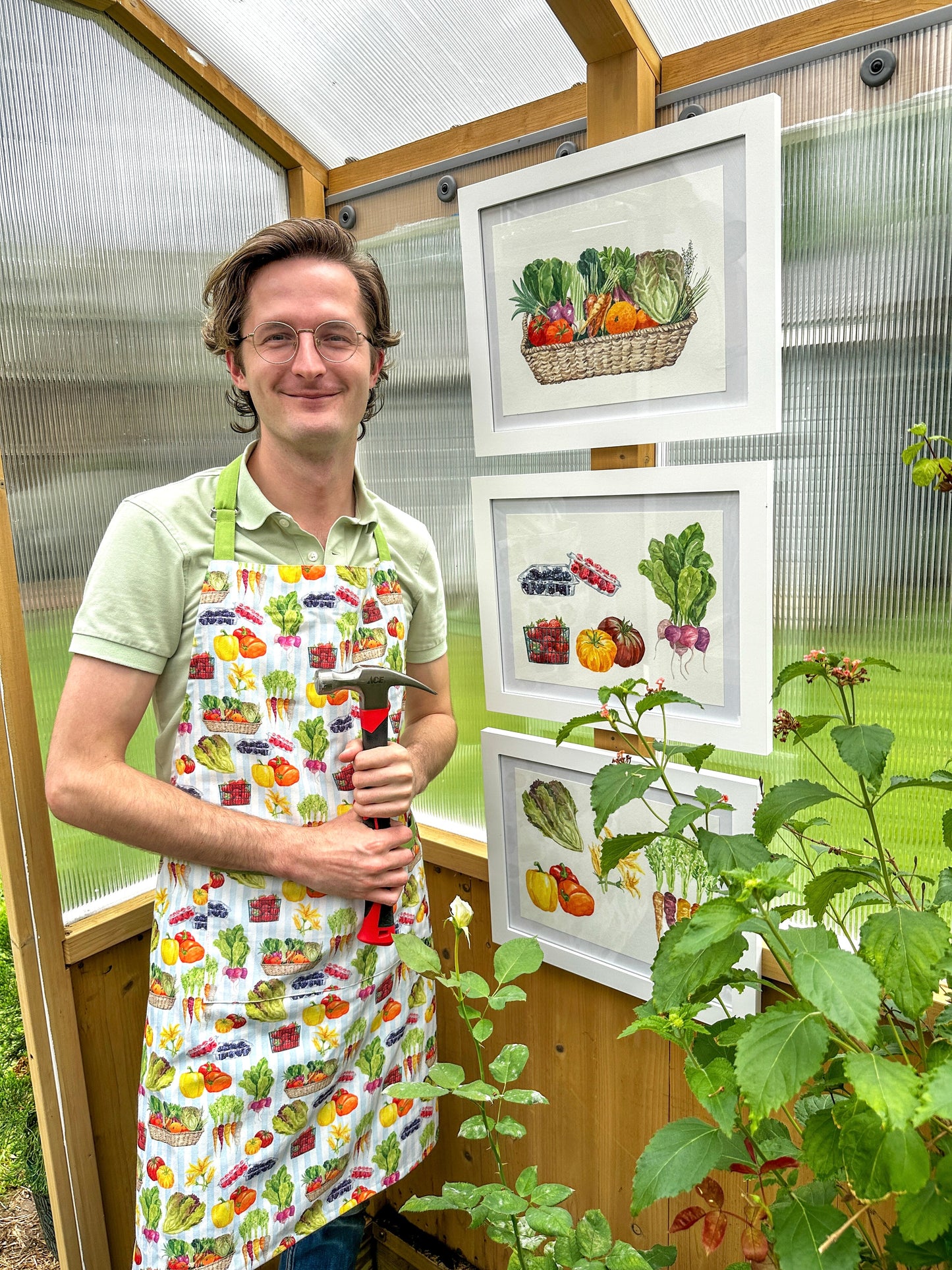Vegetable Pattern Apron