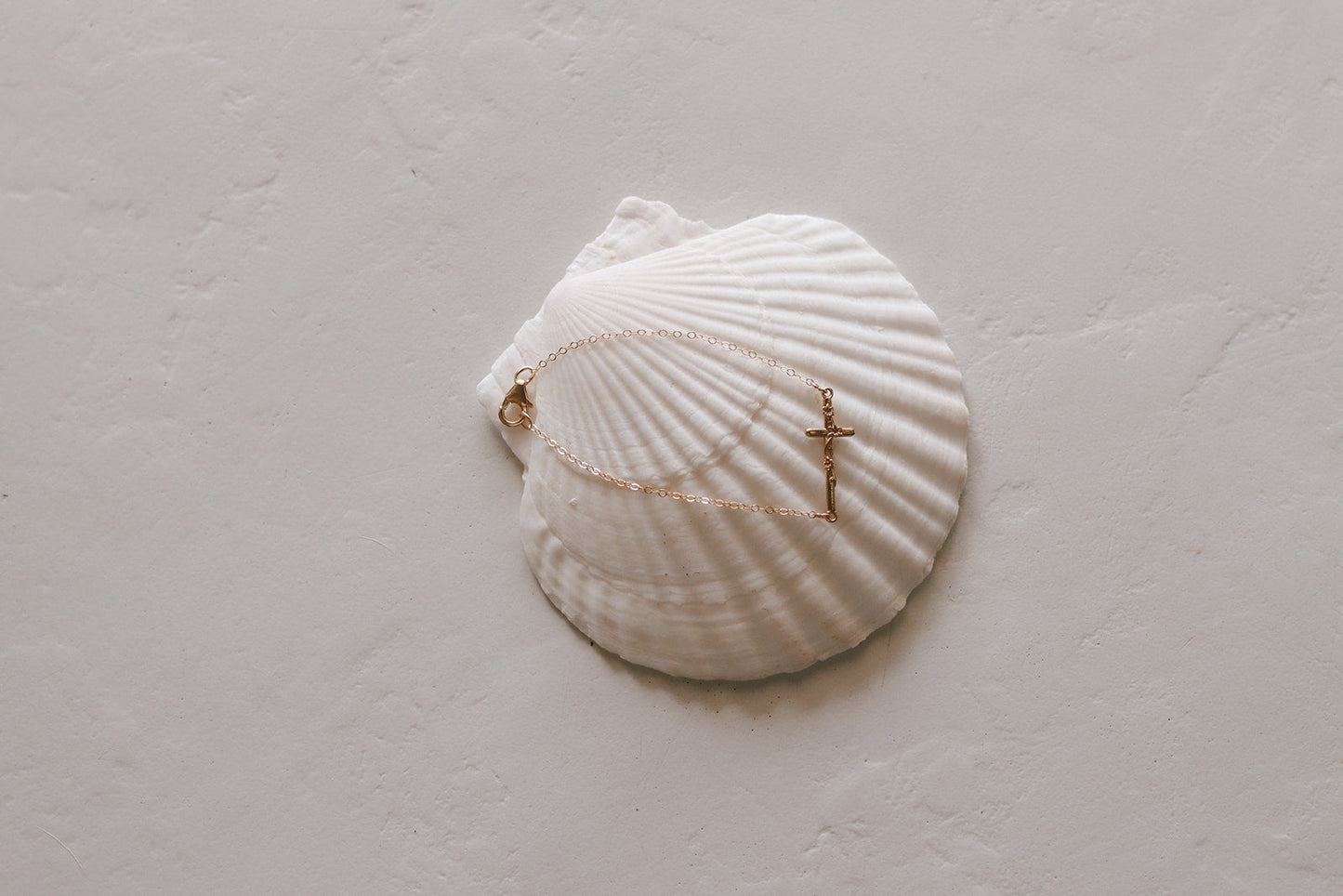 St. Joseph Lily Cross Bracelet