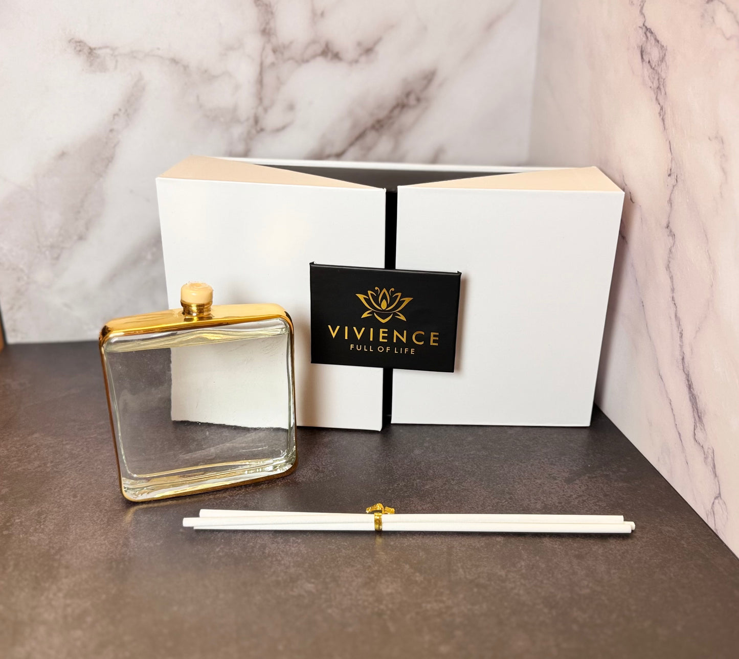 Gold Framed Square Shaped Diffuser