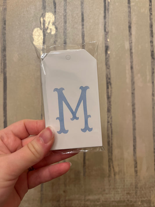 M Initial Hang Tags