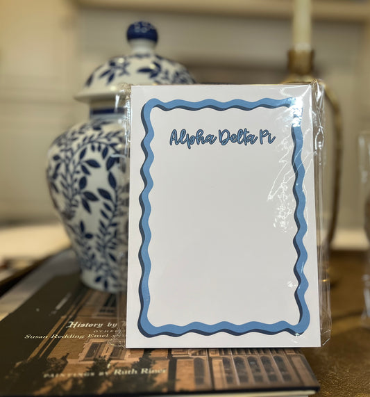 Alpha Delta Pi Cardstock Notepad