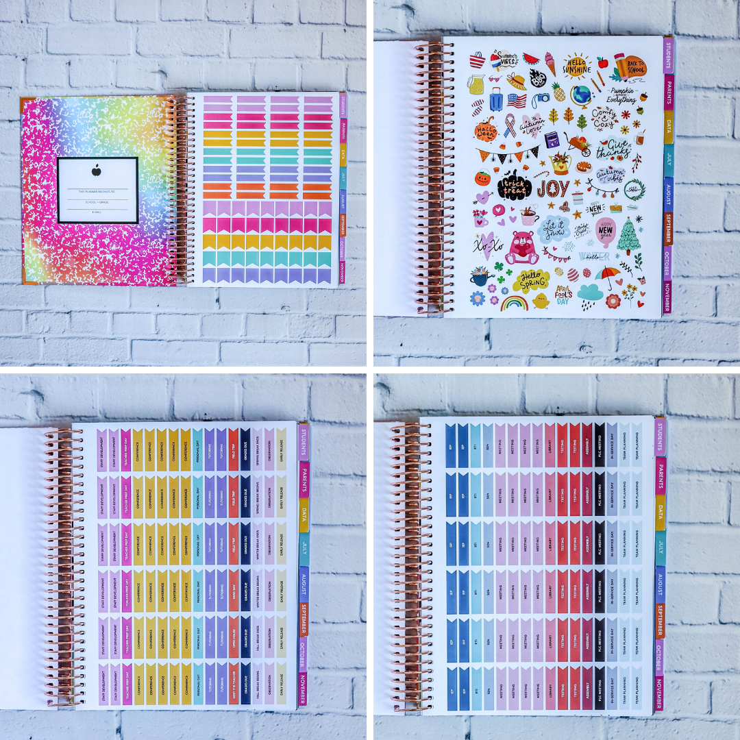 Watercolor Teacher Planner by BERTEAU & Co.