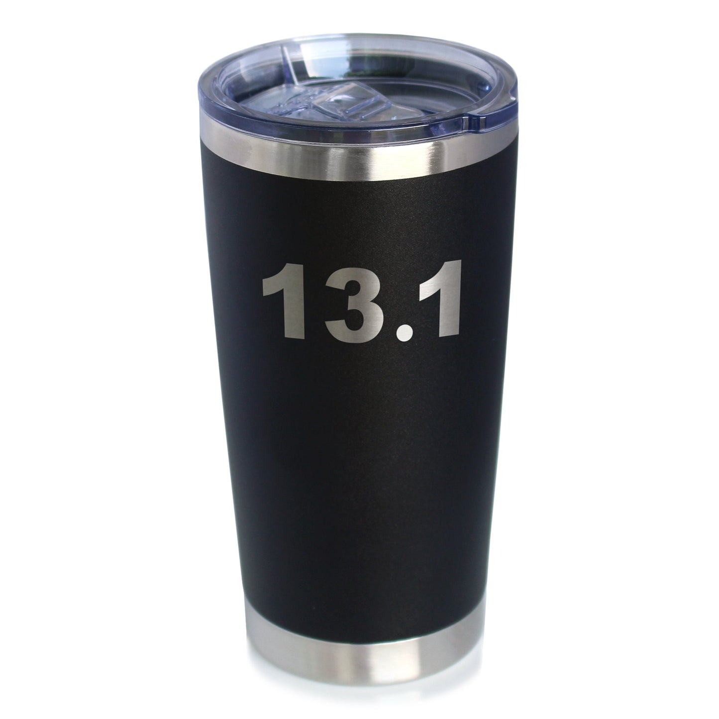 13.1 Half Marathon - Insulated Coffee Tumbler Cup with Sliding Lid - Stainless Steel Insulated Mug - Gifts for Half Marathon Runners Men & Women