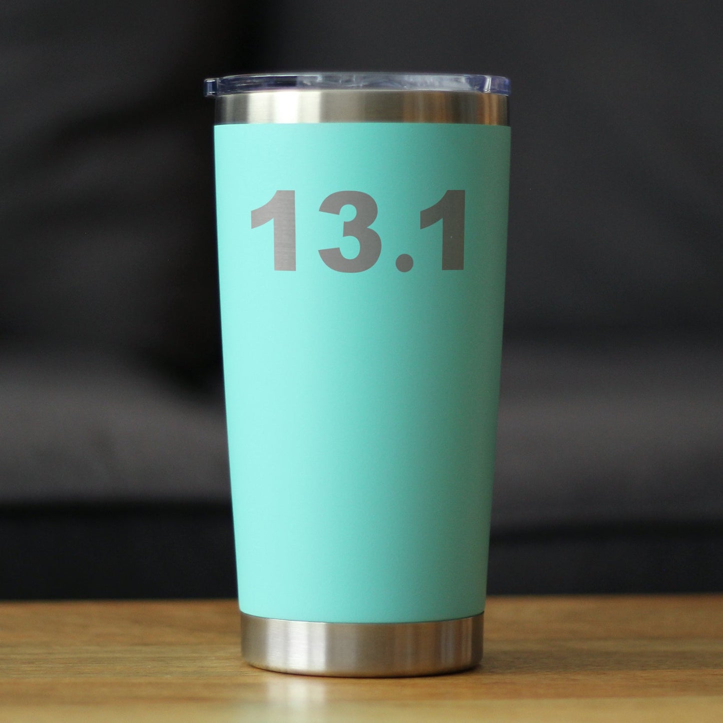 13.1 Half Marathon - Insulated Coffee Tumbler Cup with Sliding Lid - Stainless Steel Insulated Mug - Gifts for Half Marathon Runners Men & Women