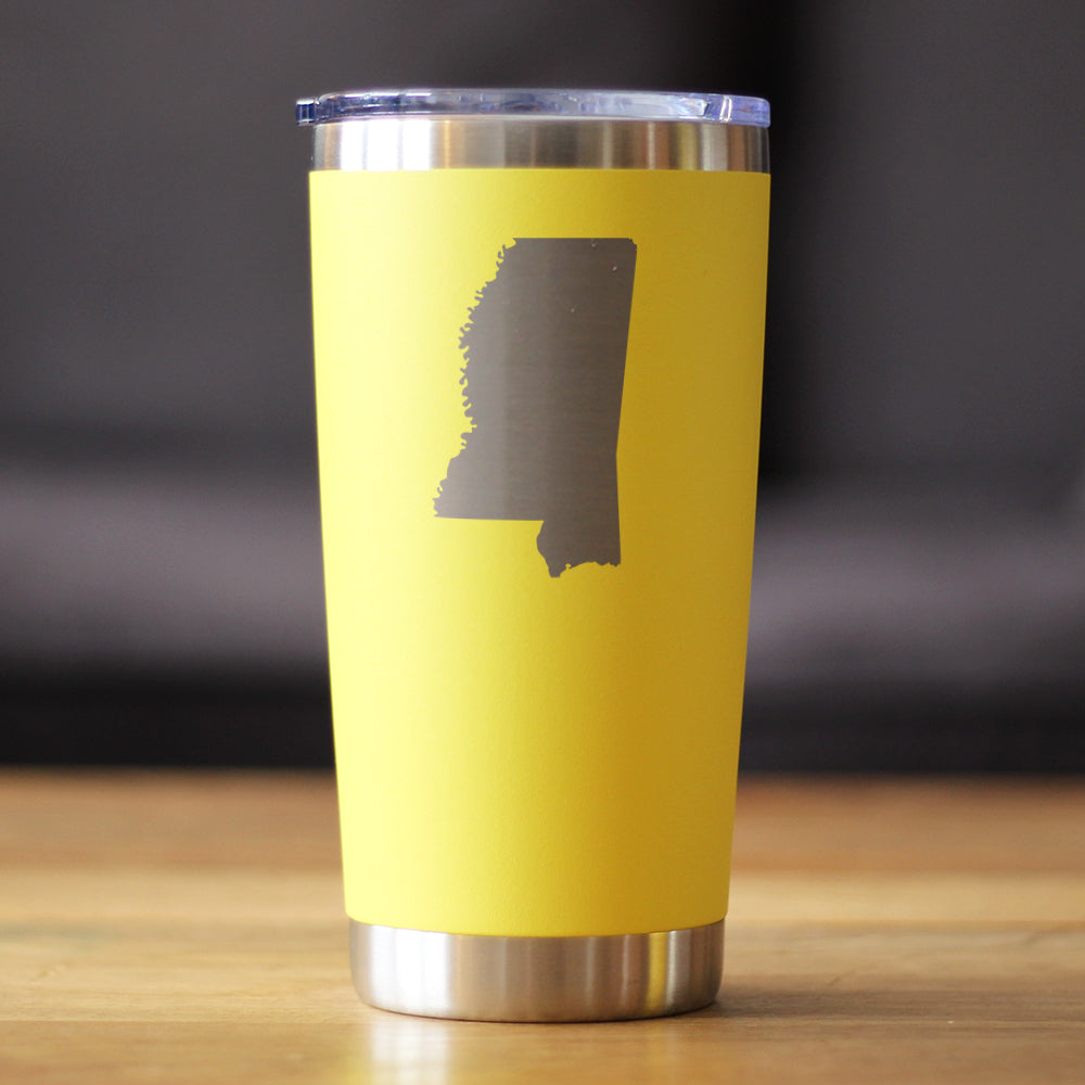 Mississippi State Outline - 20 oz Coffee Tumbler