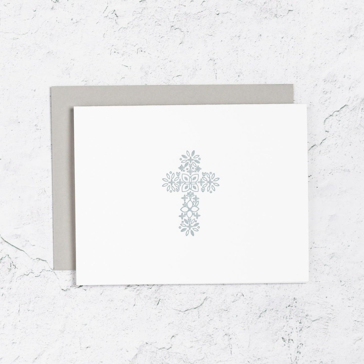Floral Cross Icon Notecards Box Set of 10