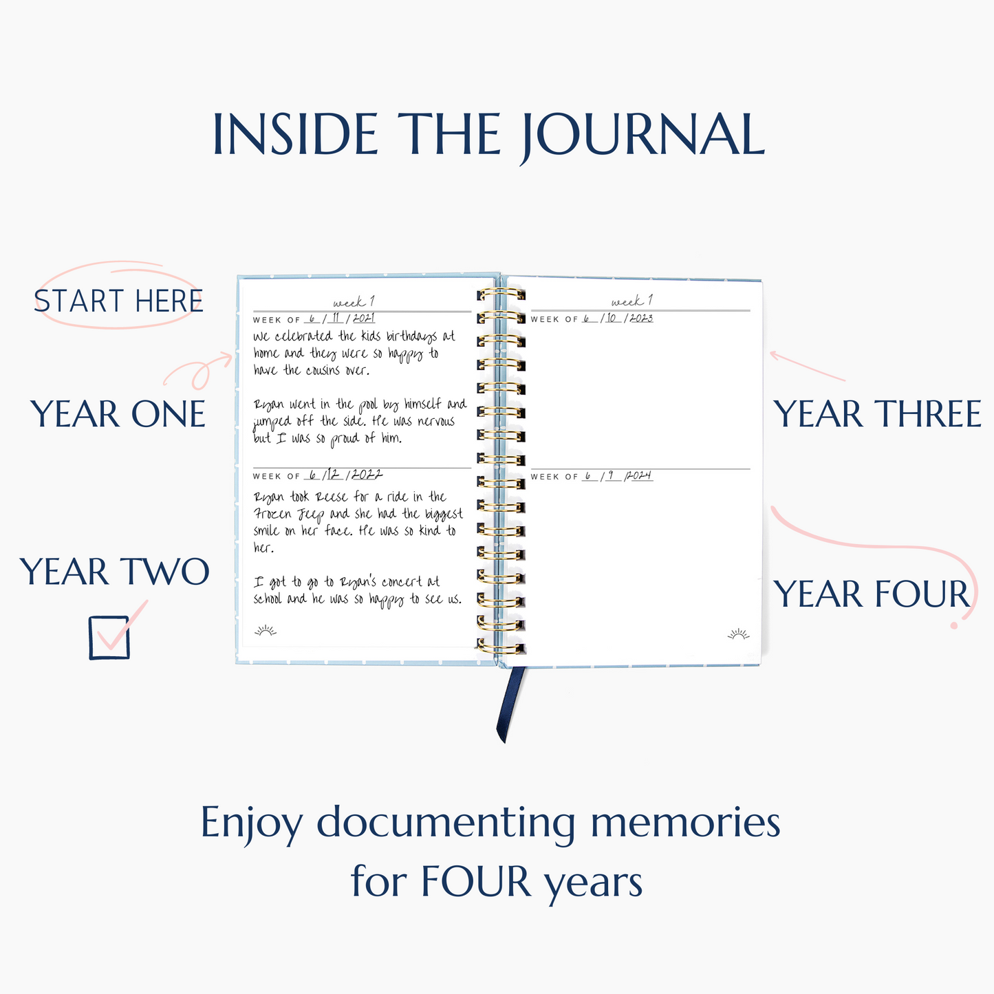 Ocean Blue Tile Moments of Joy Journal