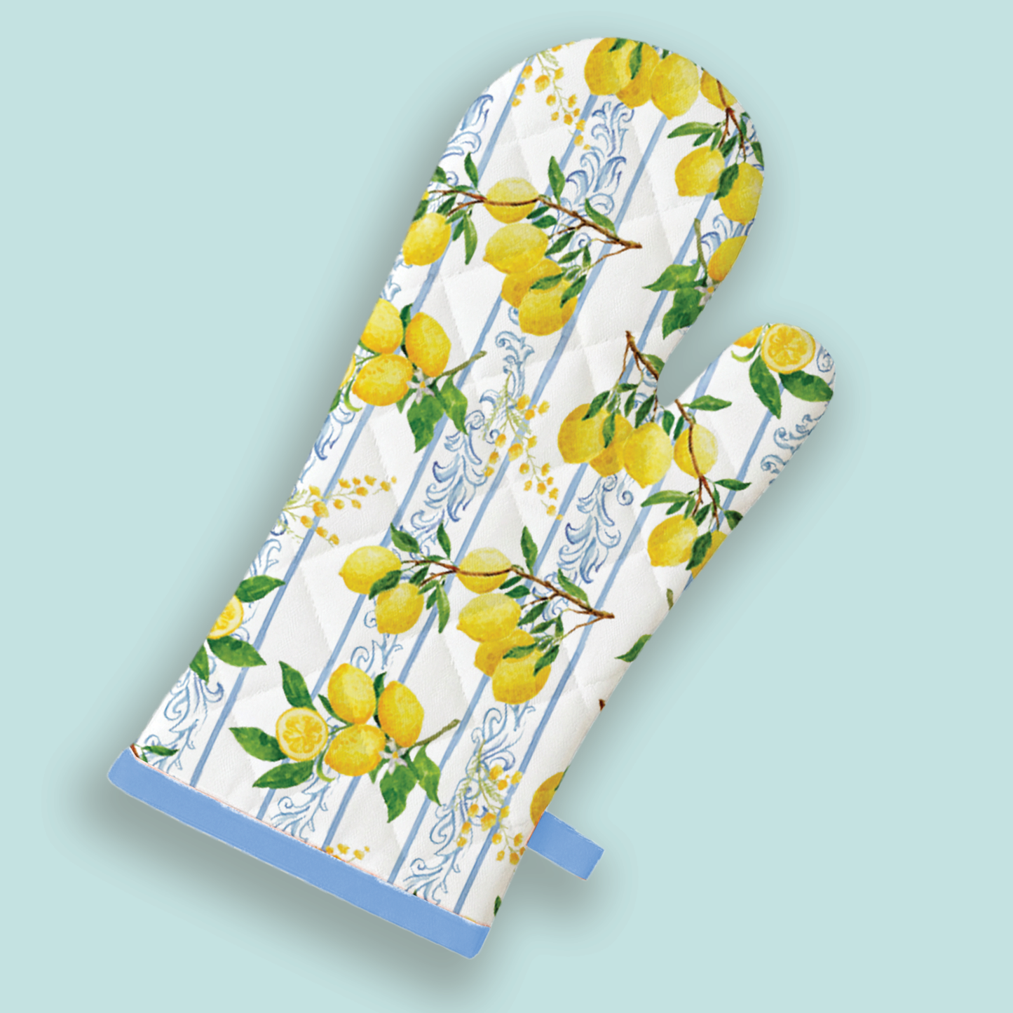 Oven Mitt | Lemon Pattern