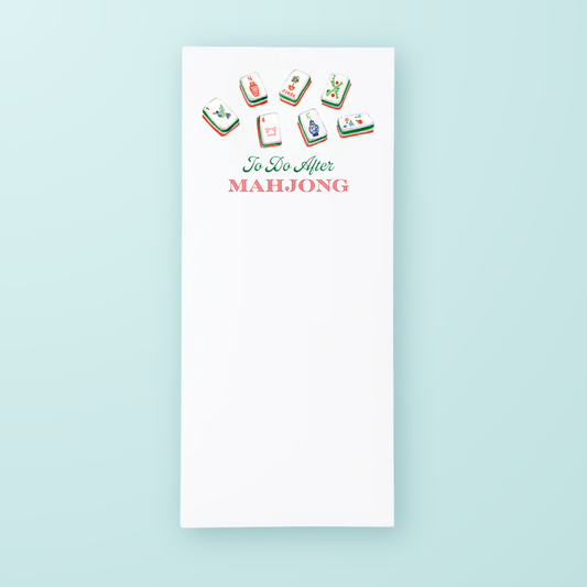 To Do After Mahjong List Pad