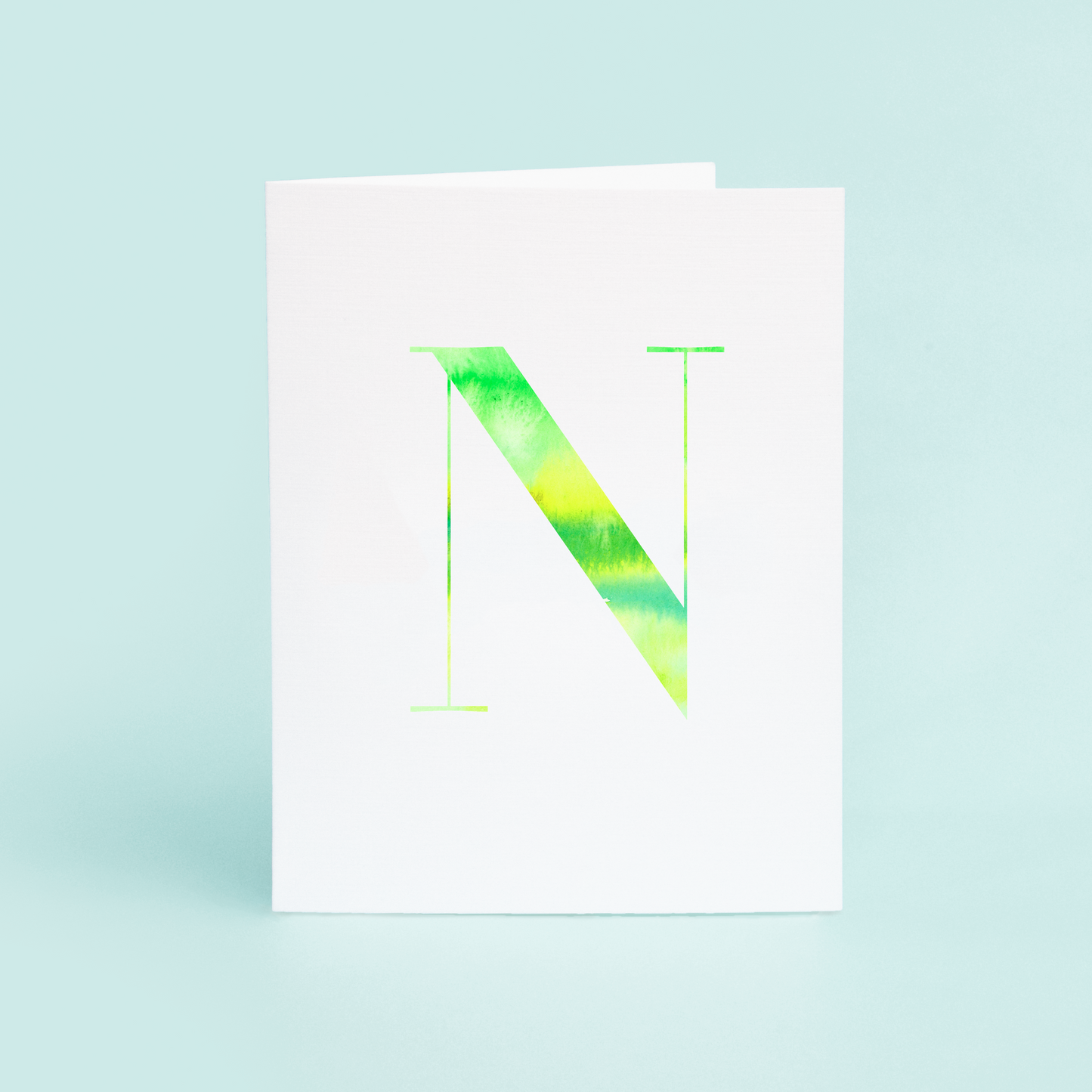 N Folded Card