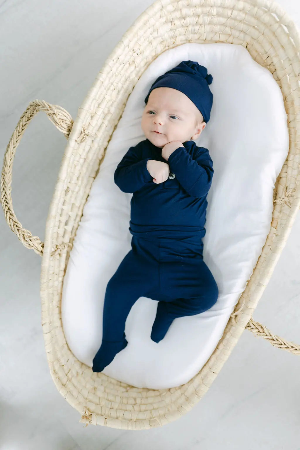 3-Piece Baby Outfit - Newborn Take Home Outfit - Navy Blue