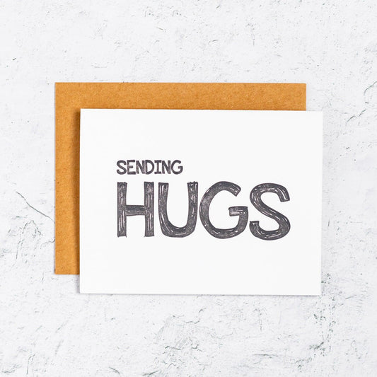 Sending Hugs Letterpress Card Box Set of 10