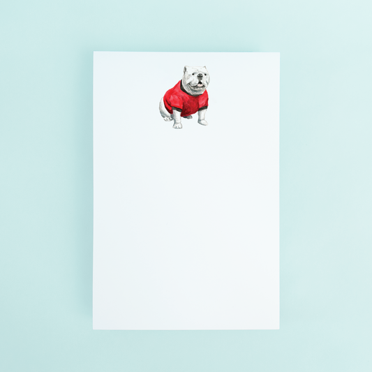 Georgia Bulldog Notepad